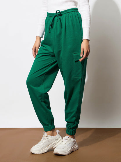 Green Side Pocket Cargo Joggers