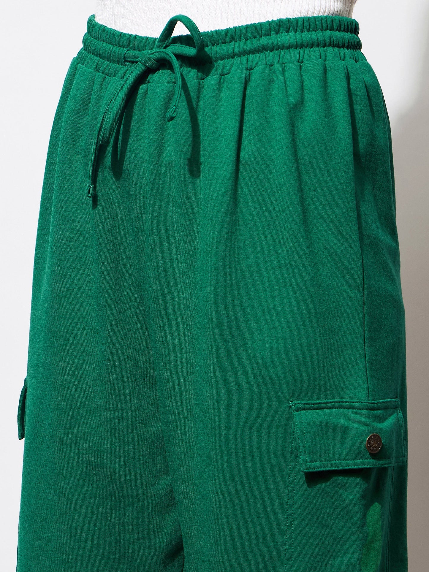 Green Side Pocket Cargo Joggers