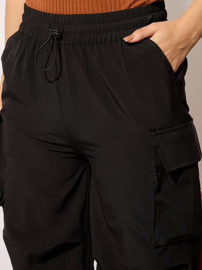 Black Parachute Multi Pockets Cargos