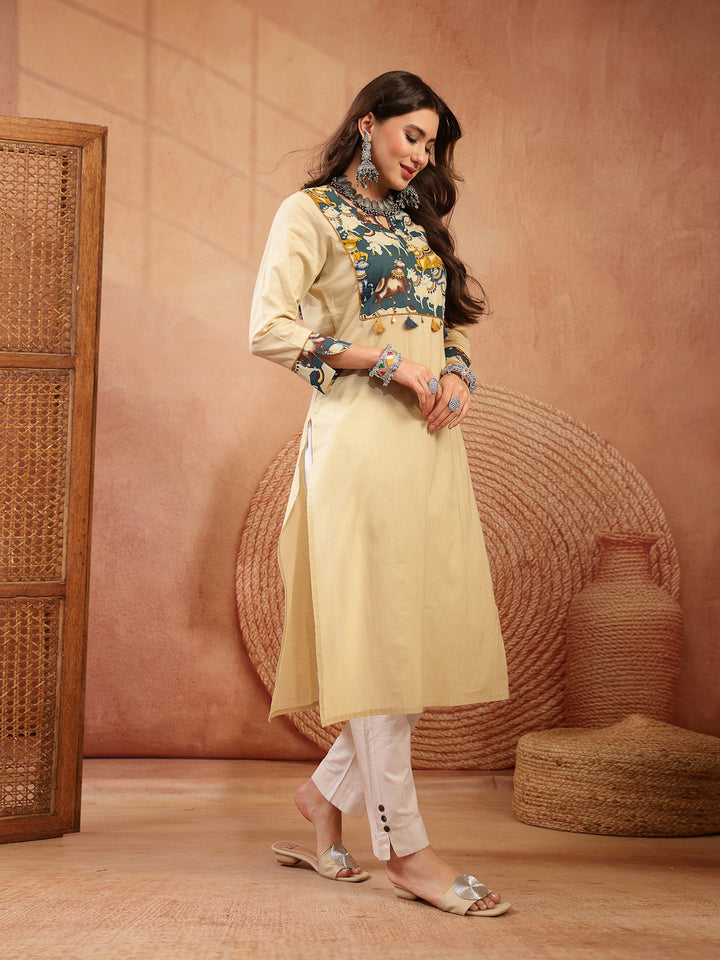 Solid Rayon Straight Kurta