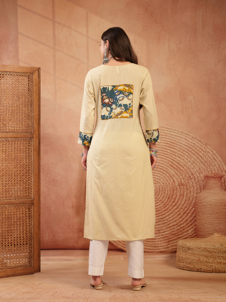 Solid Rayon Straight Kurta