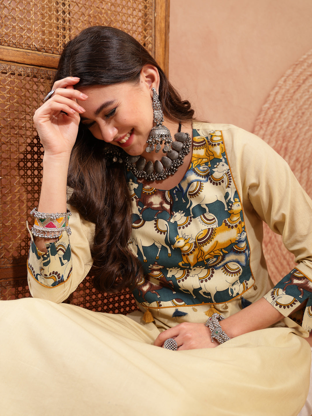 Solid Rayon Straight Kurta