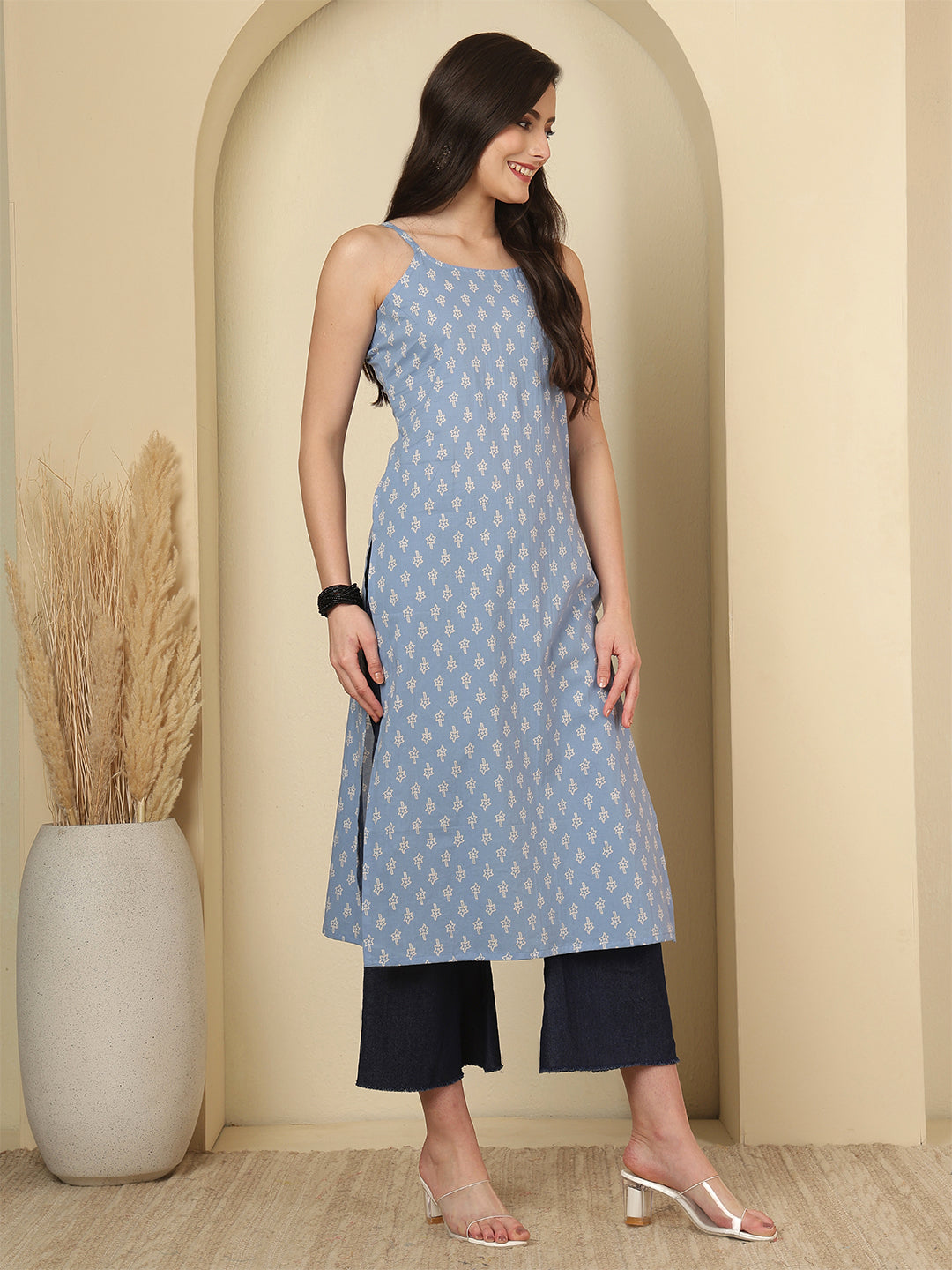 Blue Printed Kurta