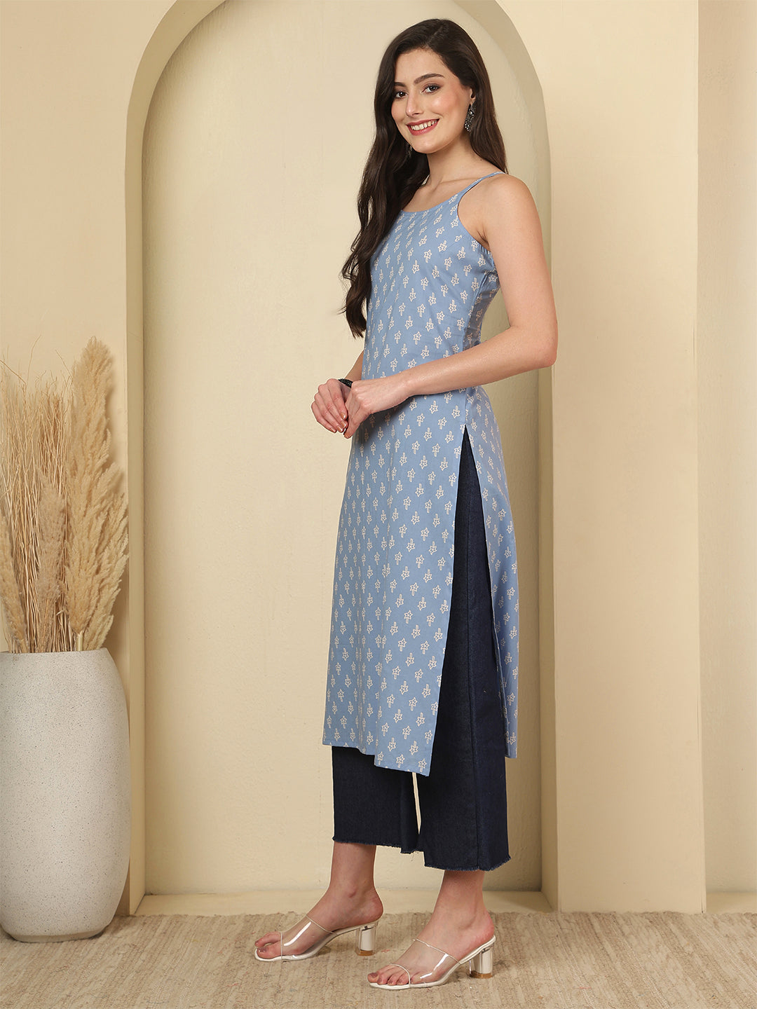 Blue Printed Kurta