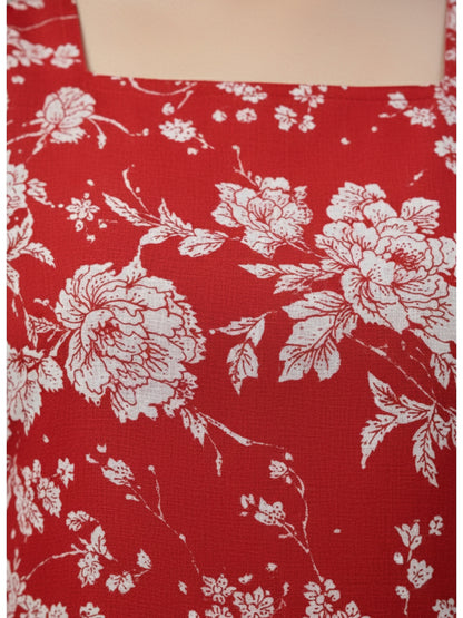 Printed Stylish Back Straight Sleeveless Kurta