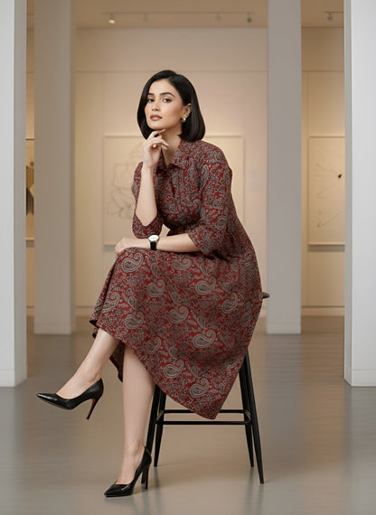 Bohemain Printed Dress for Women