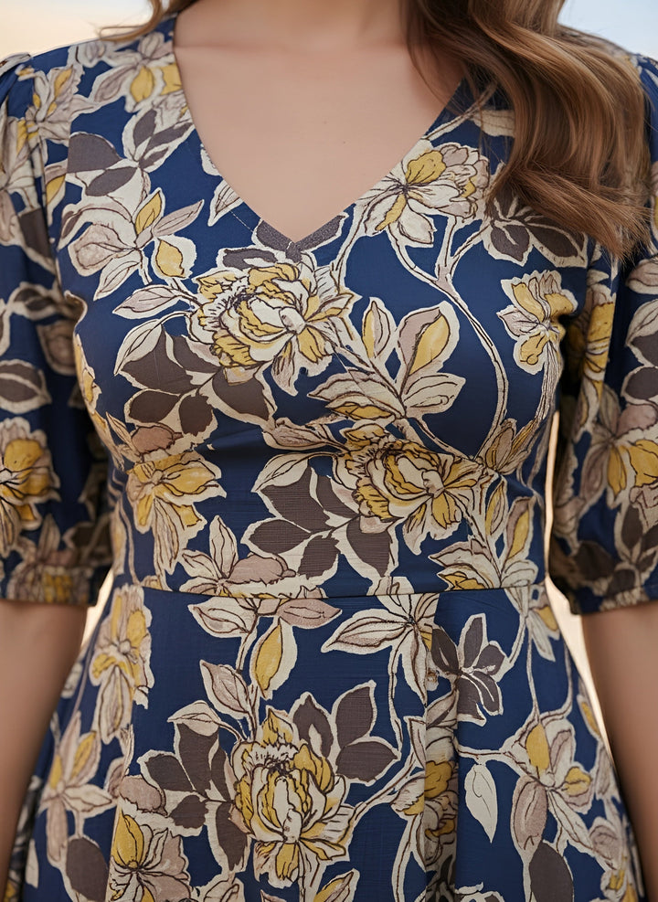 Floral Printed Dress for Women