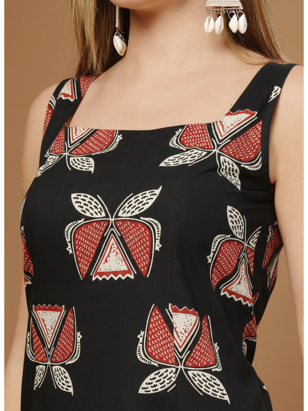 Block Printed Cotton Straight Kurta