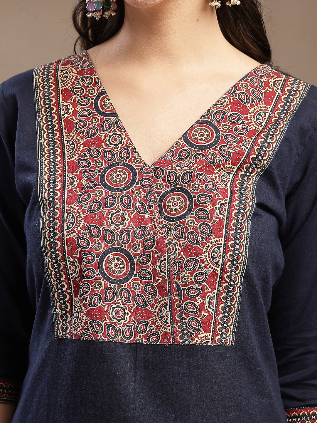 Solid Cotton Straight Kurta