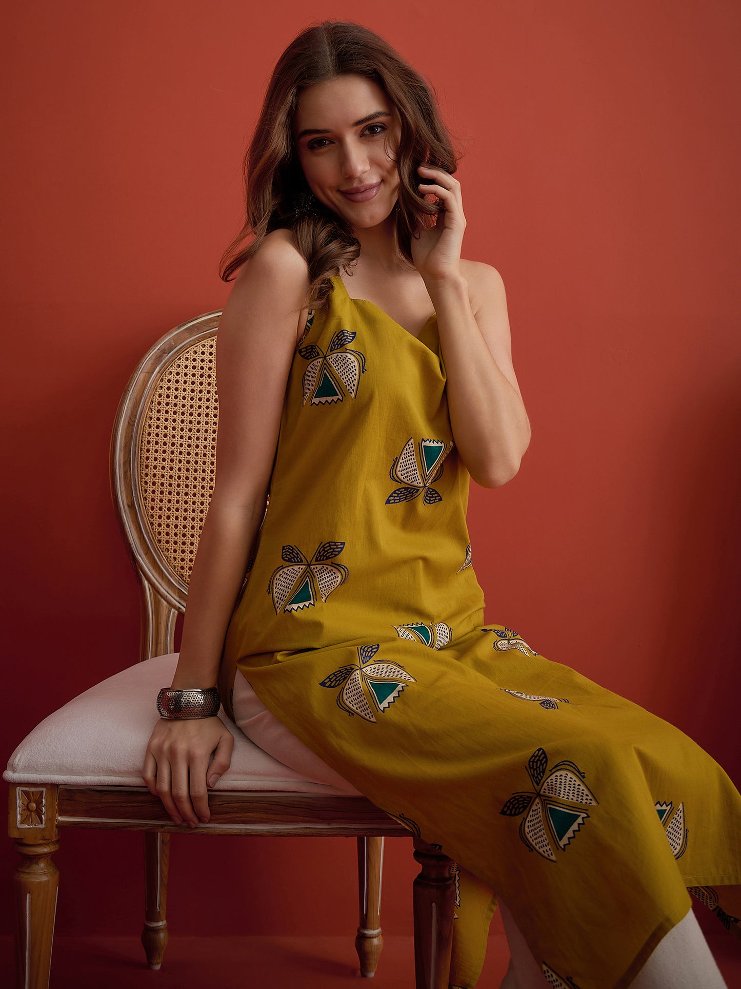 Block Printed Cotton Straight Kurta