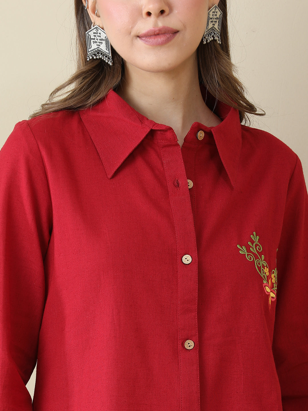 Solid Cotton Linen Shirts