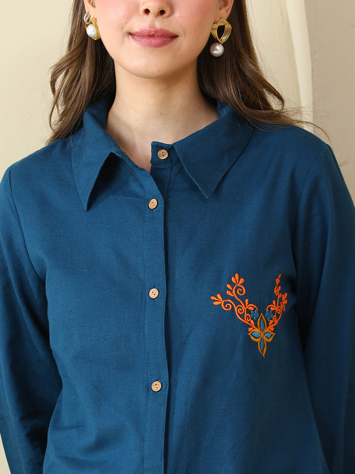 Solid Cotton Linen Shirts