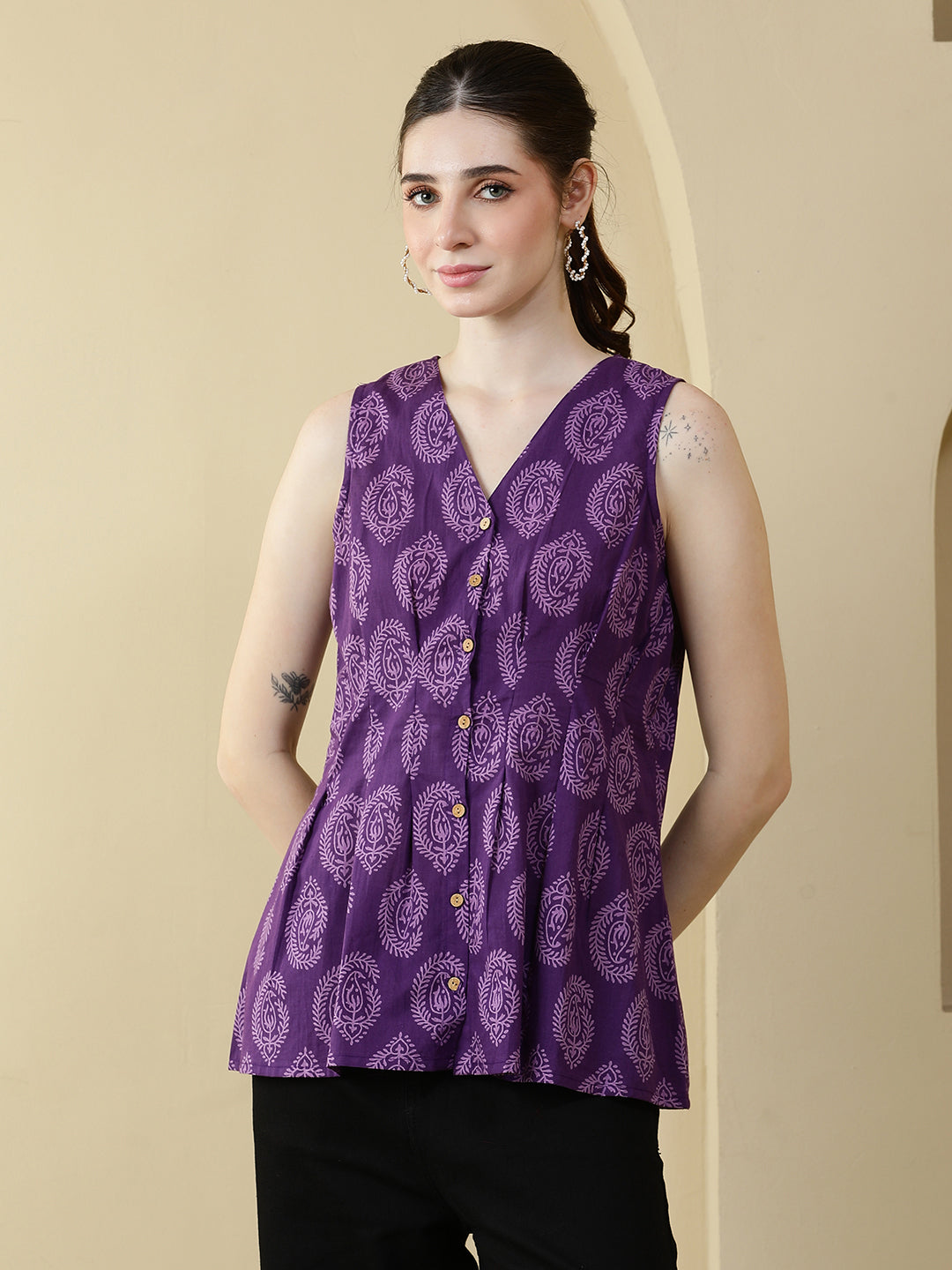 Printed Cotton Tops