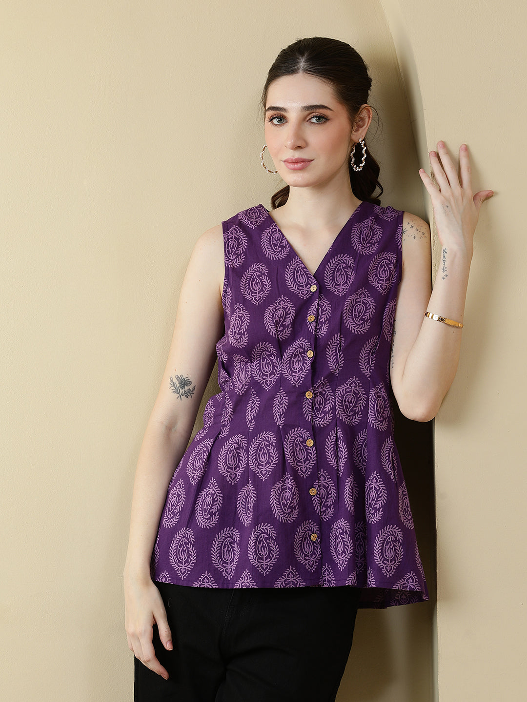 Printed Cotton Tops