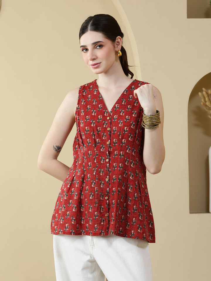 Printed Cotton Tops