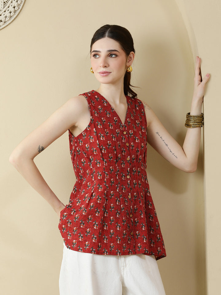 Printed Cotton Tops