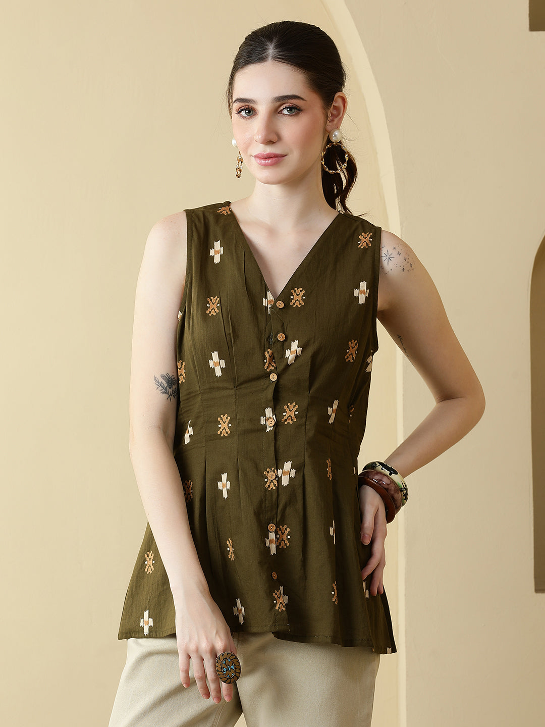 Printed Cotton Tops