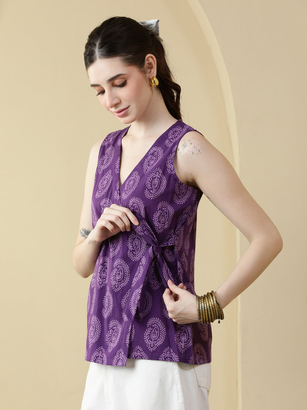 Printed Cotton Tops