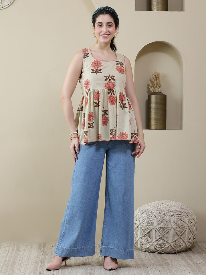 Printed Cotton Tops