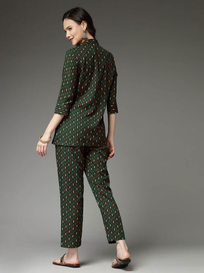 Printed Poly Crepe Co-Ord Set (Pre-Order)