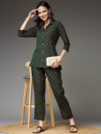 Printed Poly Crepe Co-Ord Set (Pre-Order)