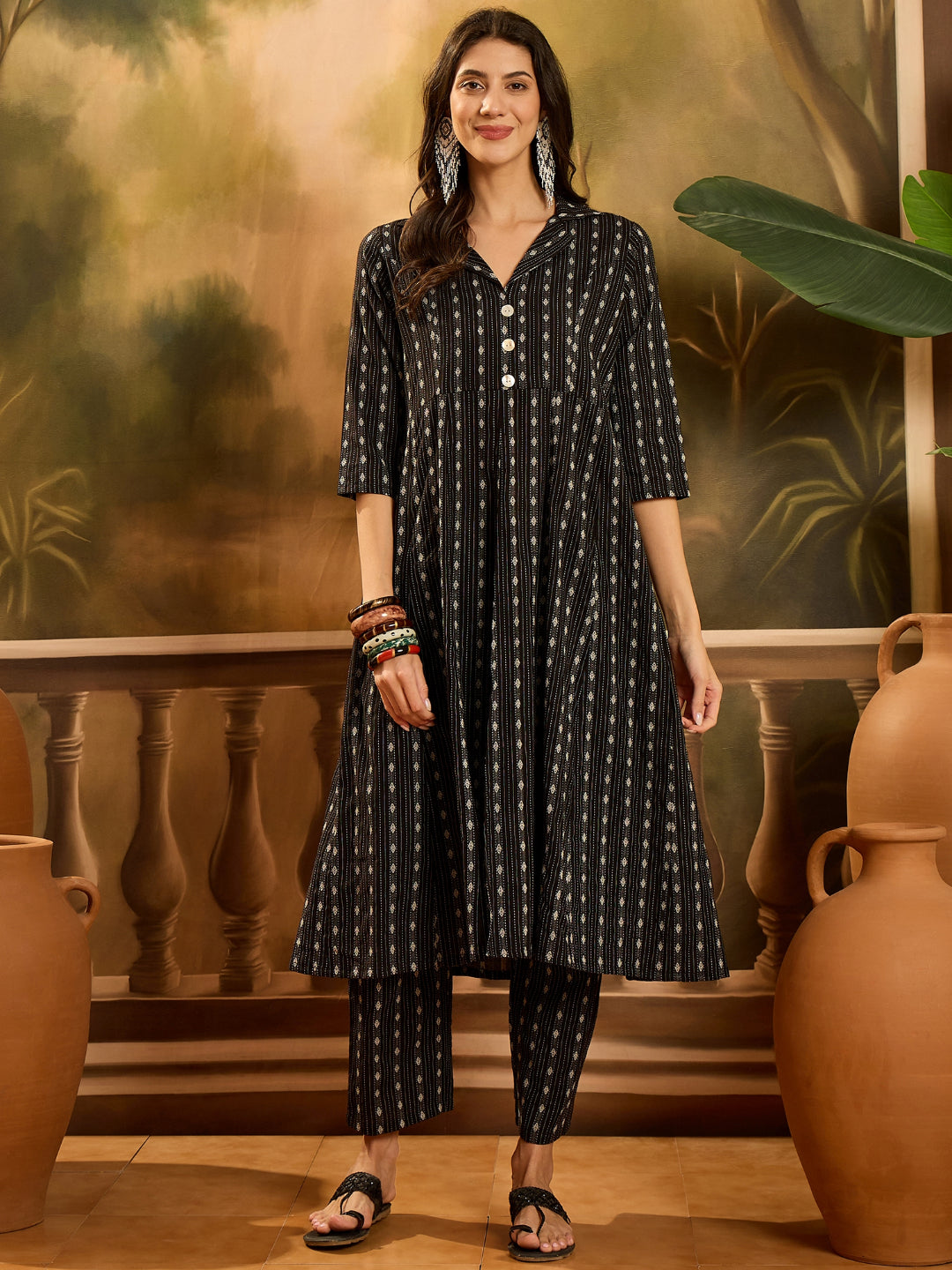 Woven Design Cotton Co-Ord set