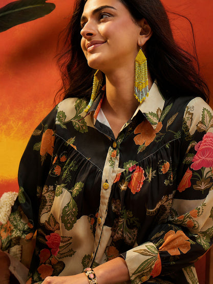 Floral Printed Rayon Co-Ord Set