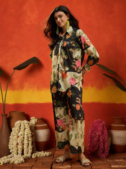 Floral Printed Rayon Co-Ord Set