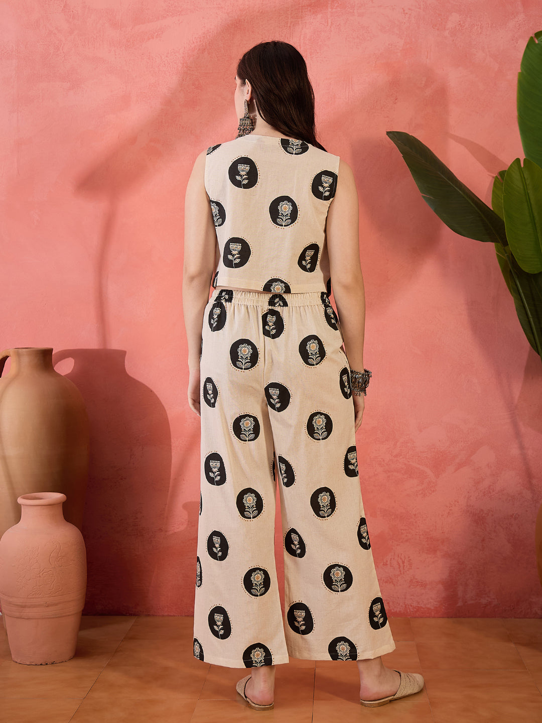 Cotton Flex Botanical Printed Co-Ord Set