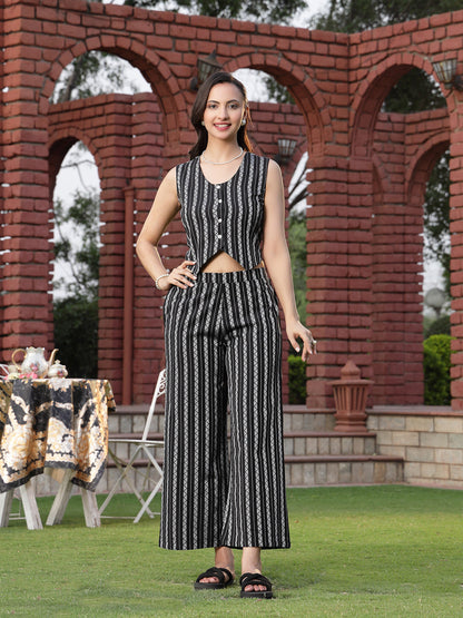 Printed Cotton Blend Co-Ords Set