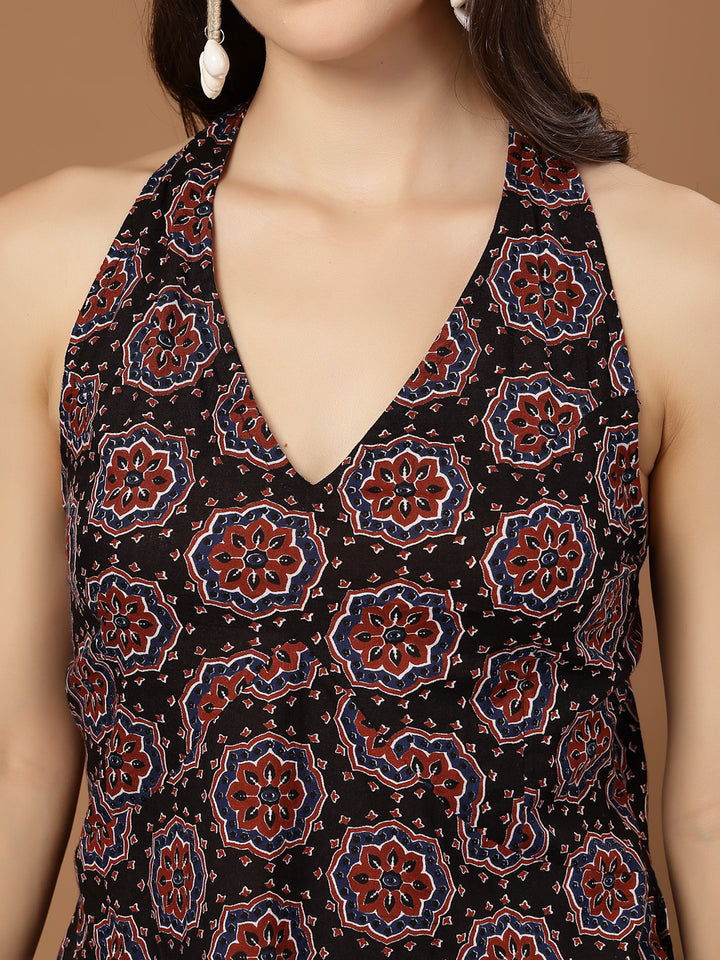 Block Printed Cotton Straight Co-Ord Set