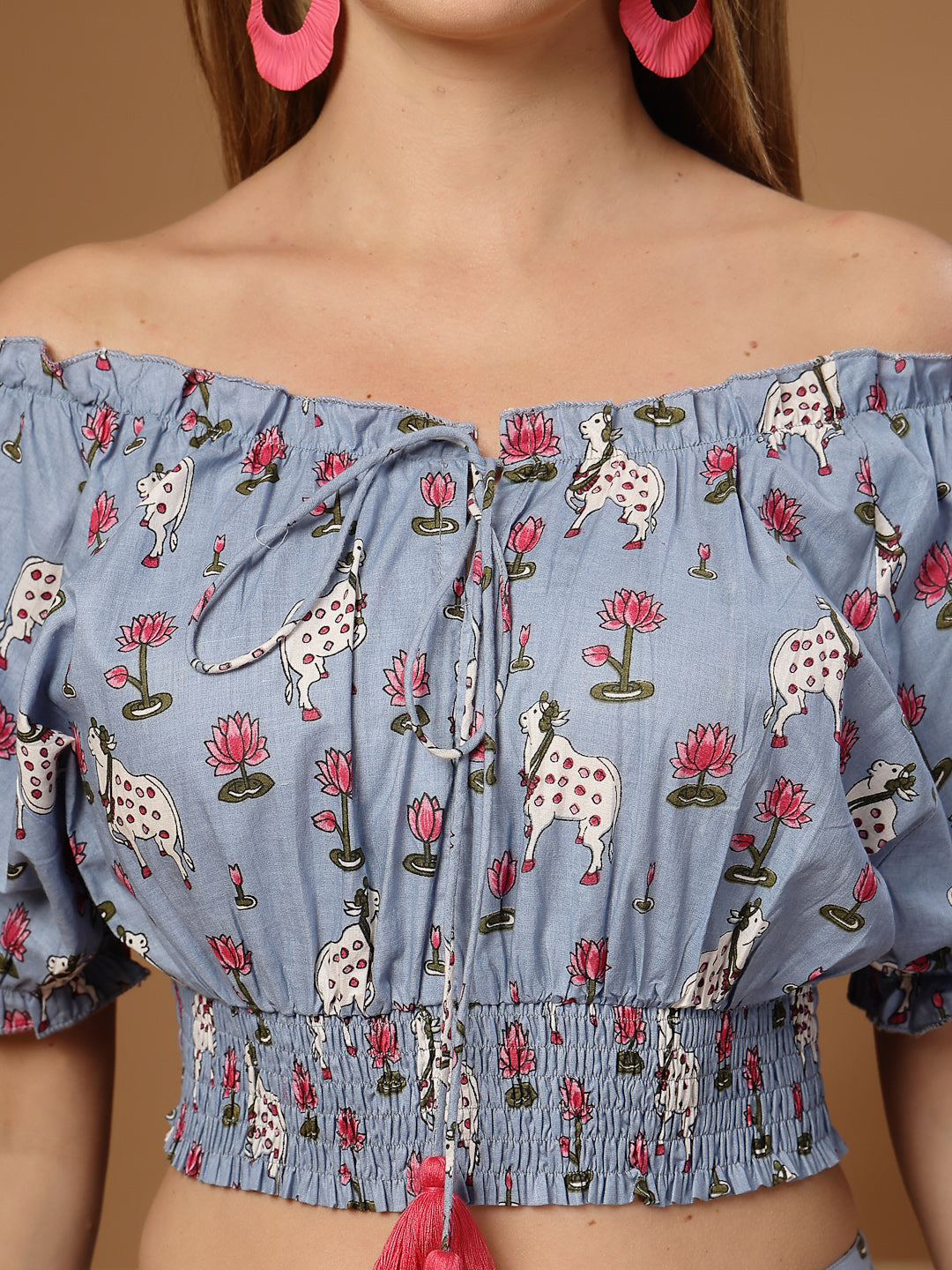 Animal Printed Cotton Co-Ord Set