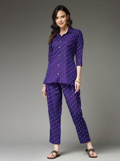 Printed Poly Crepe Co-Ord Set (Pre-Order)