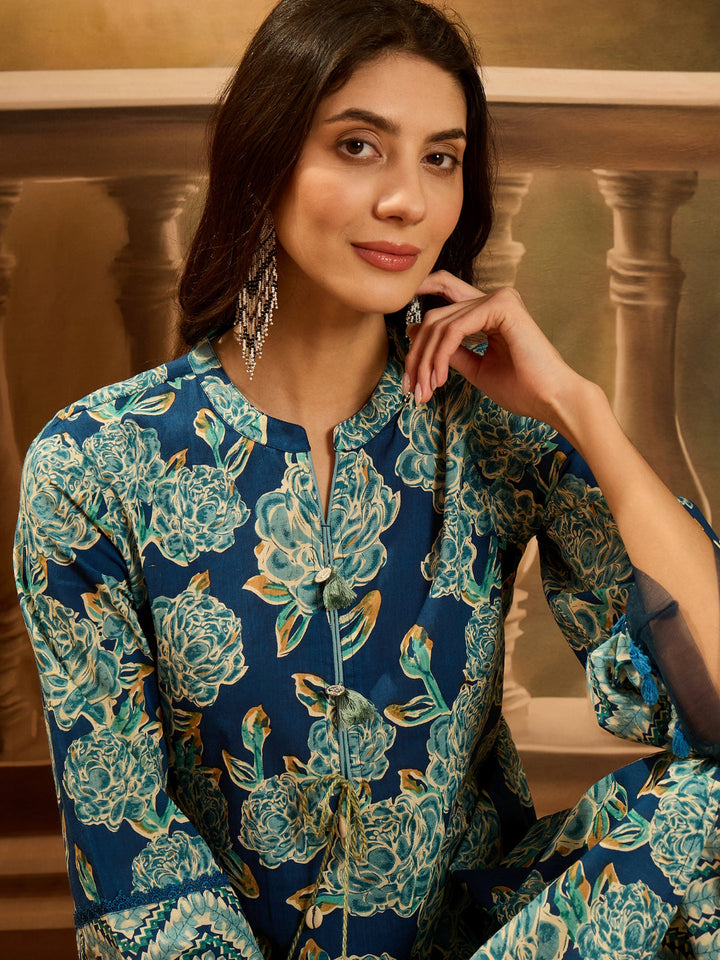Floral Printed Cotton Co-Ord Set