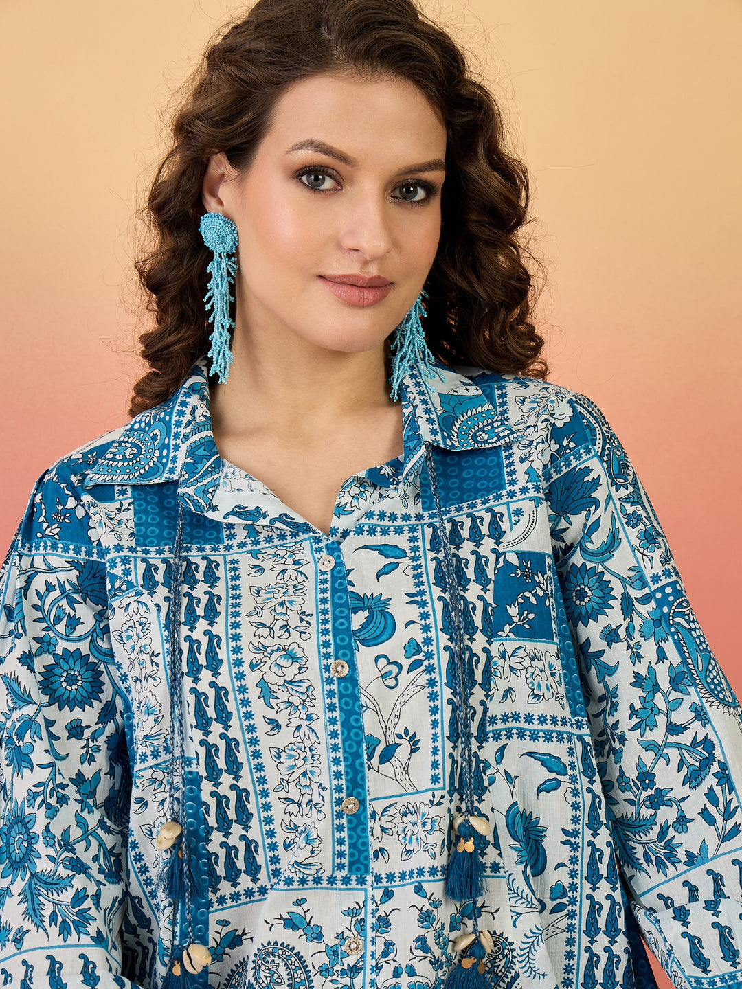 Floral Printed Cotton Co-Ord Set