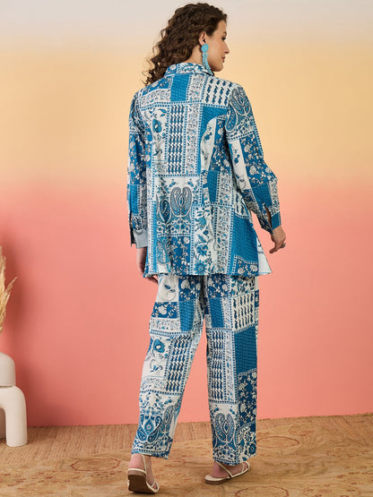 Floral Printed Cotton Co-Ord Set