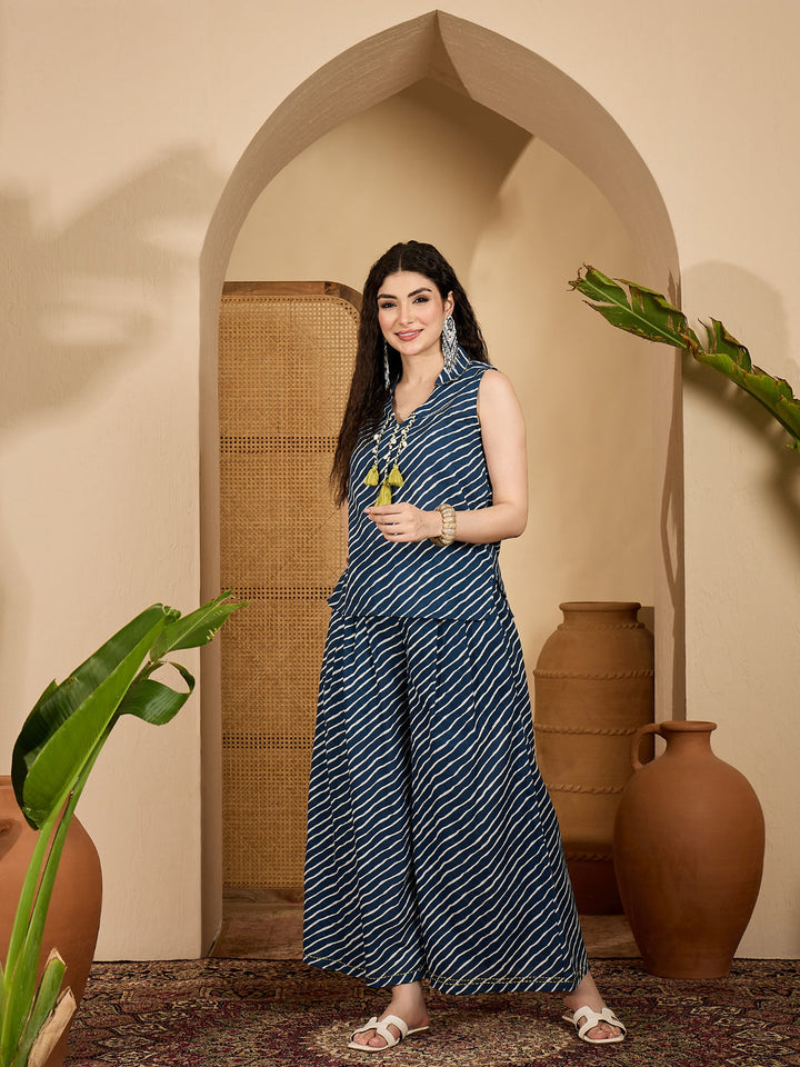 Leheriya Printed Cotton Co-Ord Set