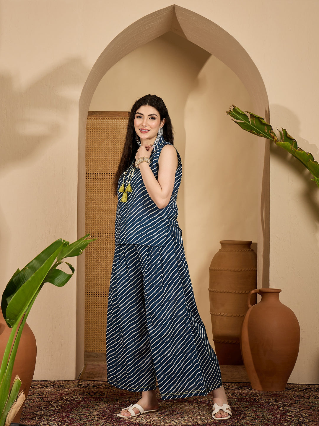 Leheriya Printed Cotton Co-Ord Set