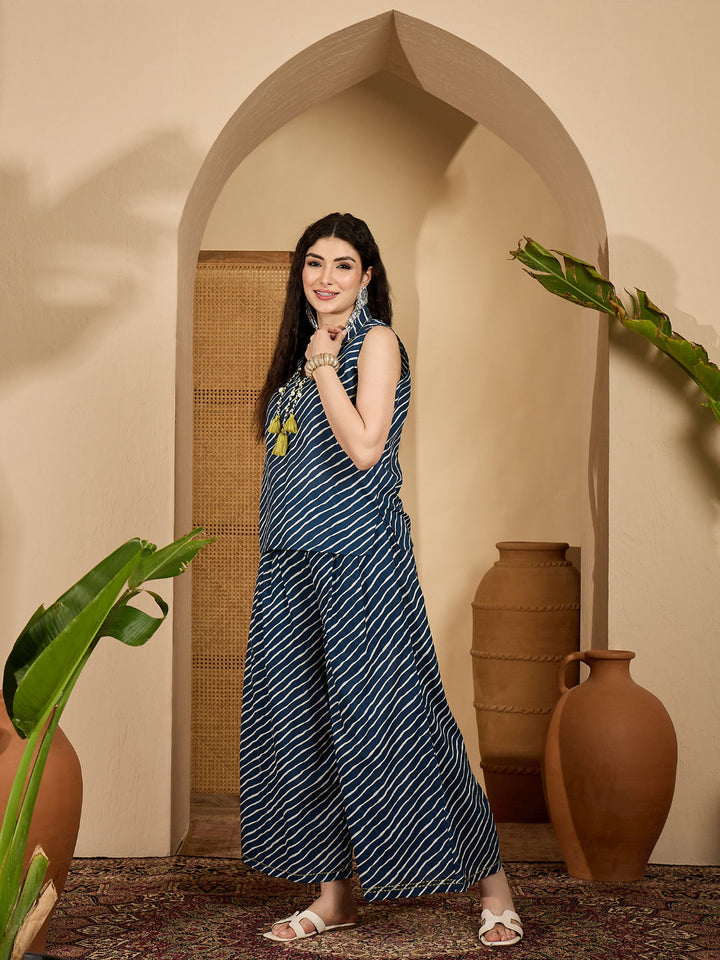 Leheriya Printed Cotton Co-Ord Set