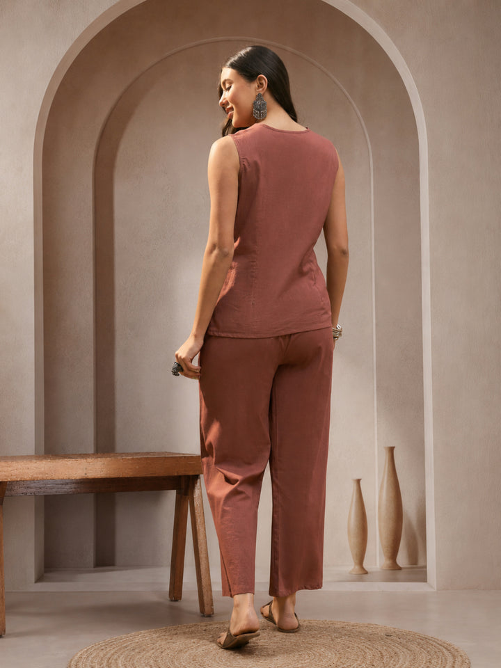 Solid Cotton Co-Ord Set