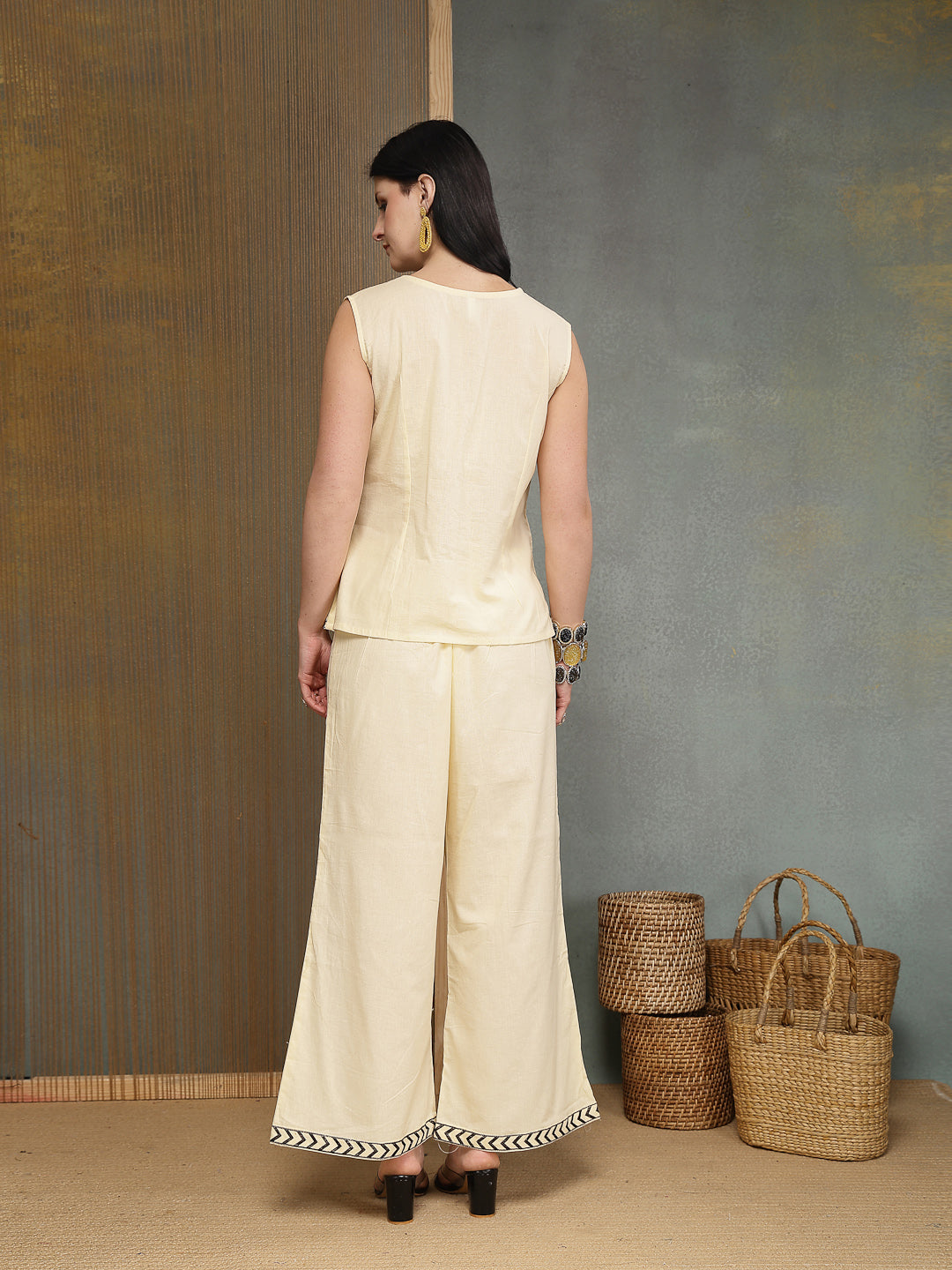 Solid Cotton Co-Ord Set