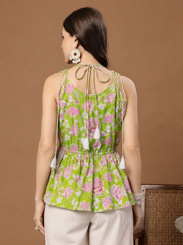 Floral Printed Cotton Co-Ord Set