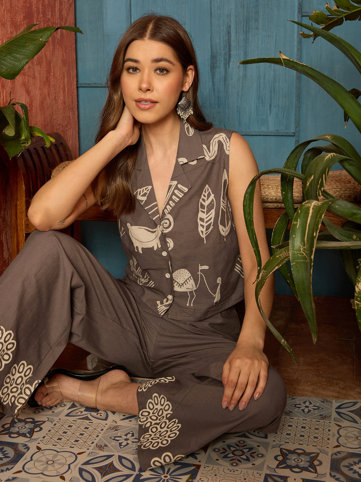 Printed Cotton Co-Ord Set