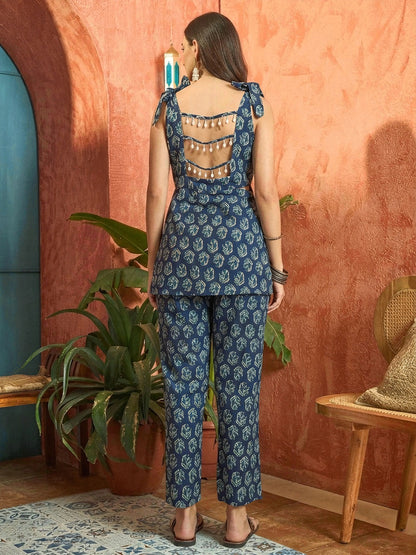 Floral Printed Cotton Co-Ord Set