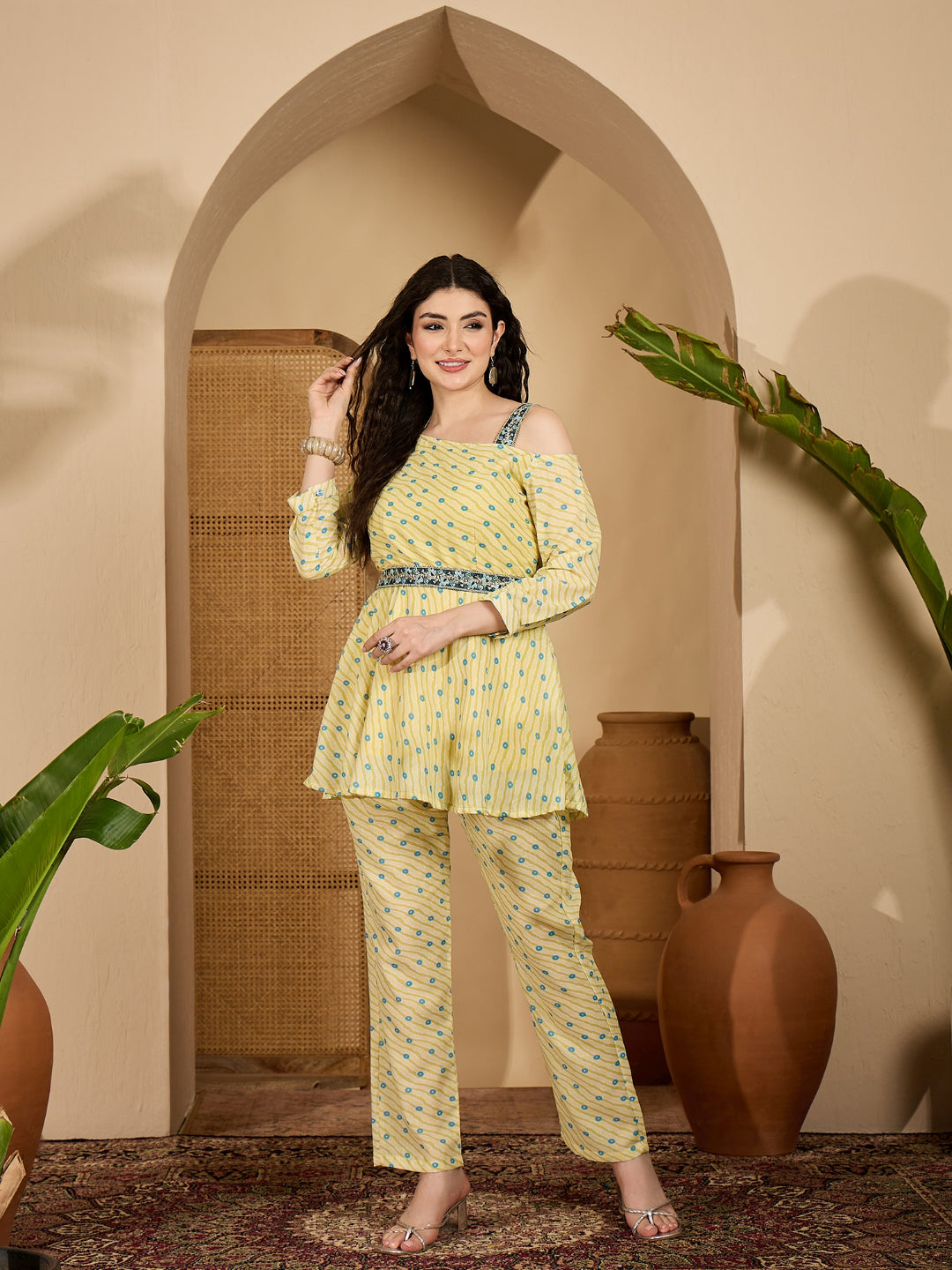 Bandhej Printed Cotton Co-Ord Set