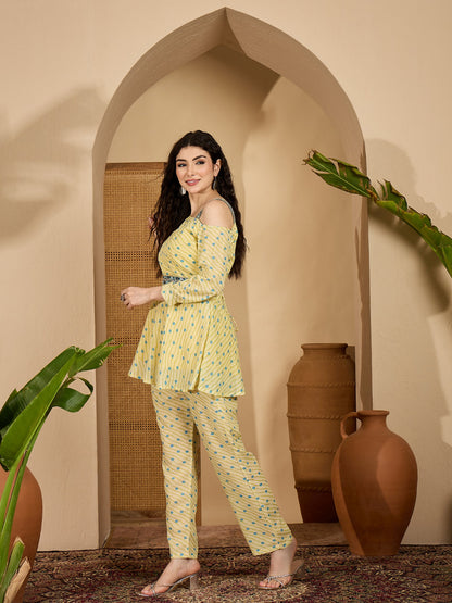 Bandhej Printed Cotton Co-Ord Set