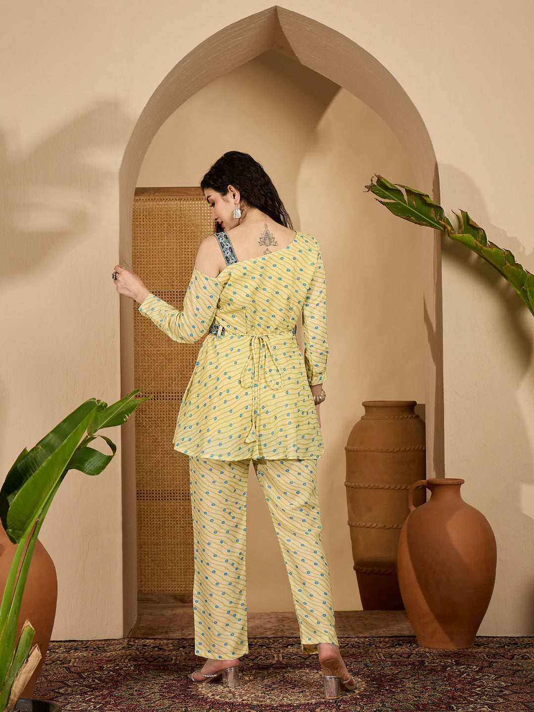 Bandhej Printed Cotton Co-Ord Set