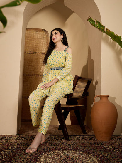 Bandhej Printed Cotton Co-Ord Set