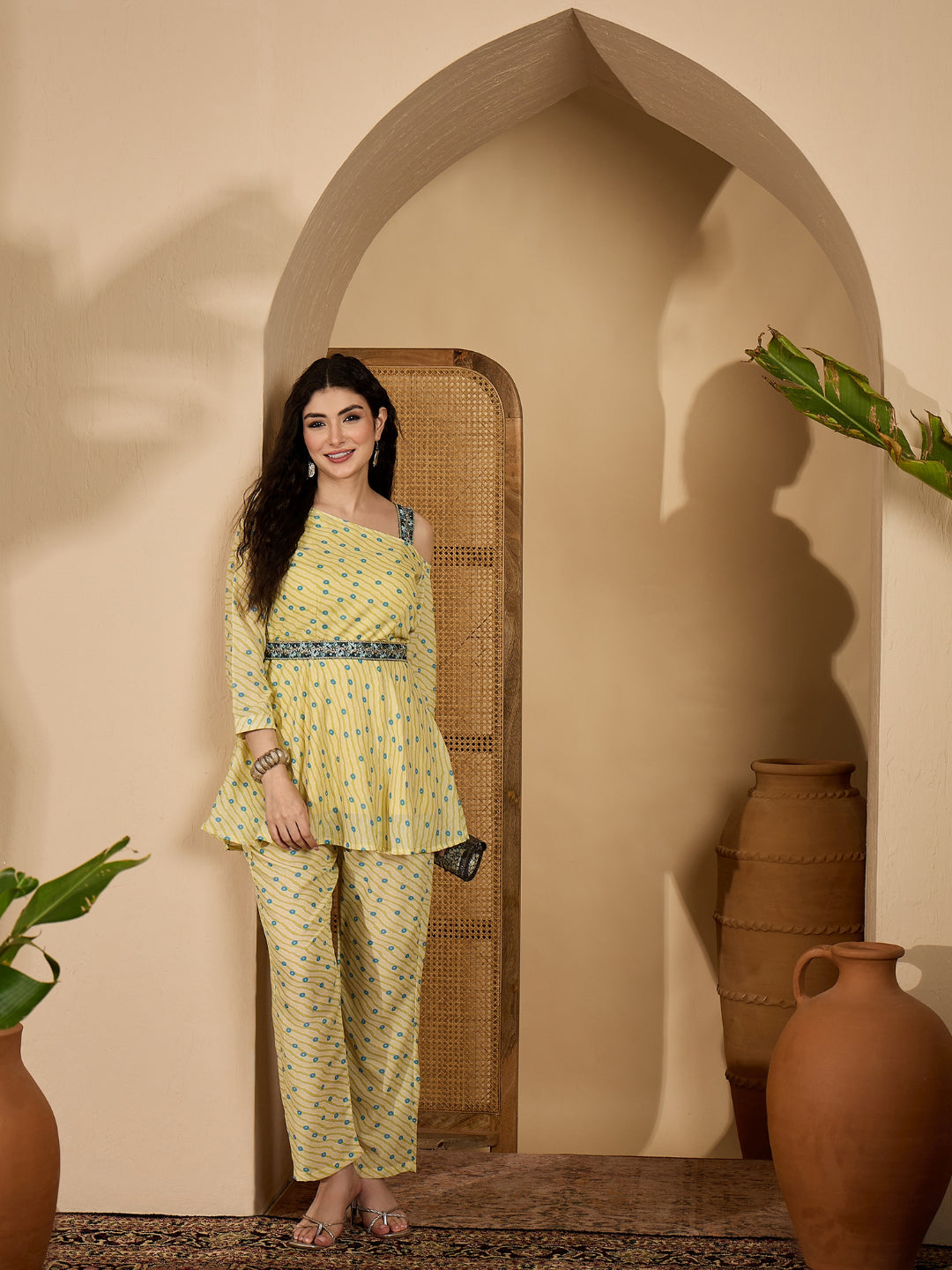 Bandhej Printed Cotton Co-Ord Set
