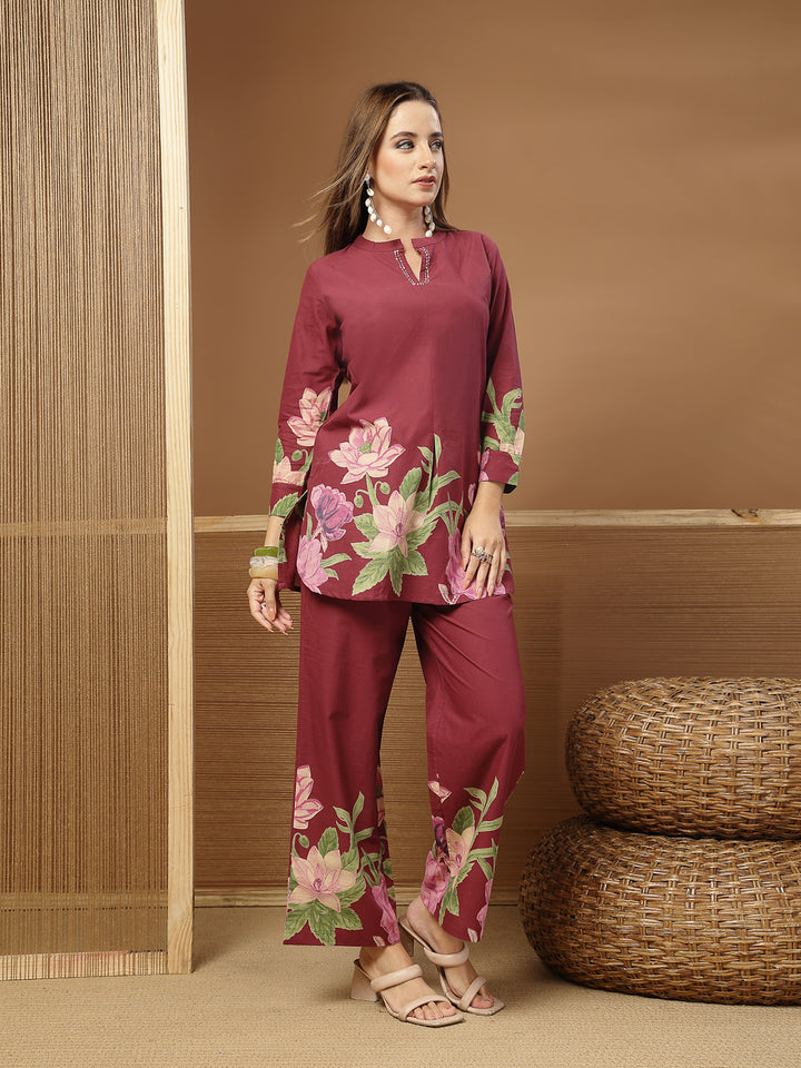 Solid Cotton Co-Ord Set